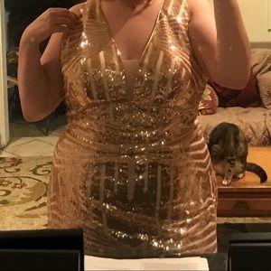 Rose Gold Prom Dress